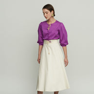 Satin Poplin Blouse