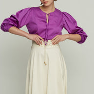 Satin Poplin Blouse