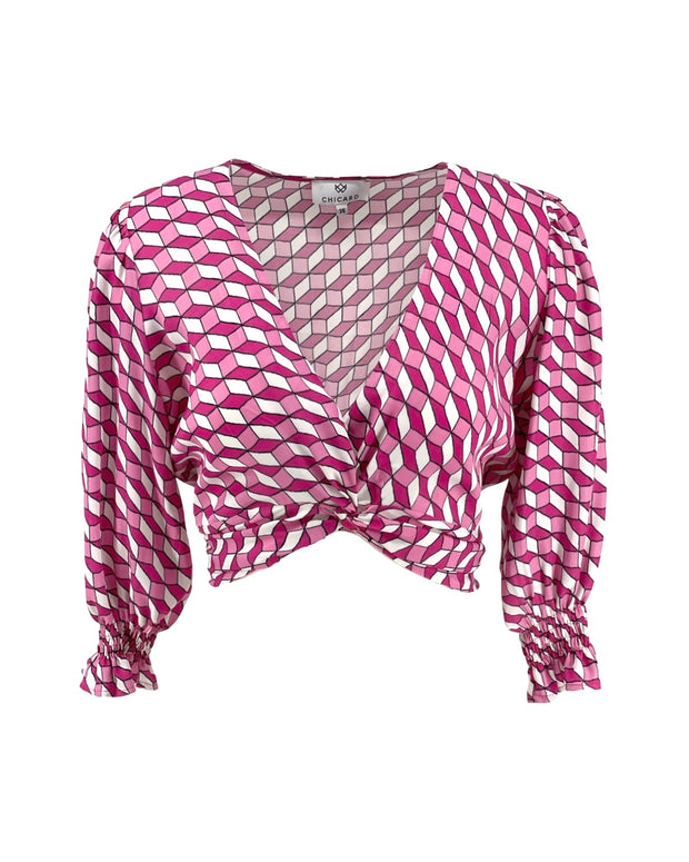 Patterned Crop Top