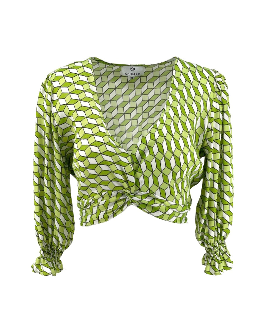 Patterned Crop Top