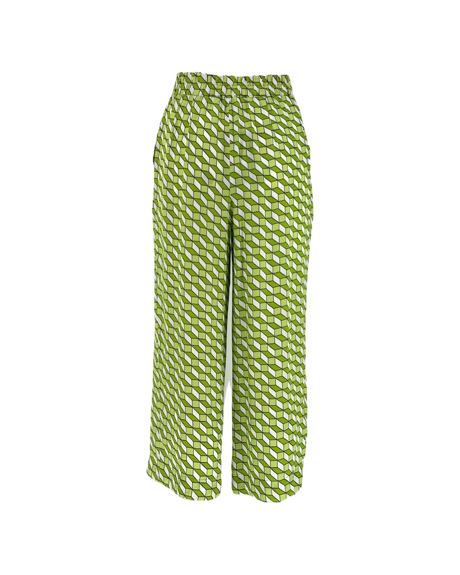 Patterned Cropped Pants