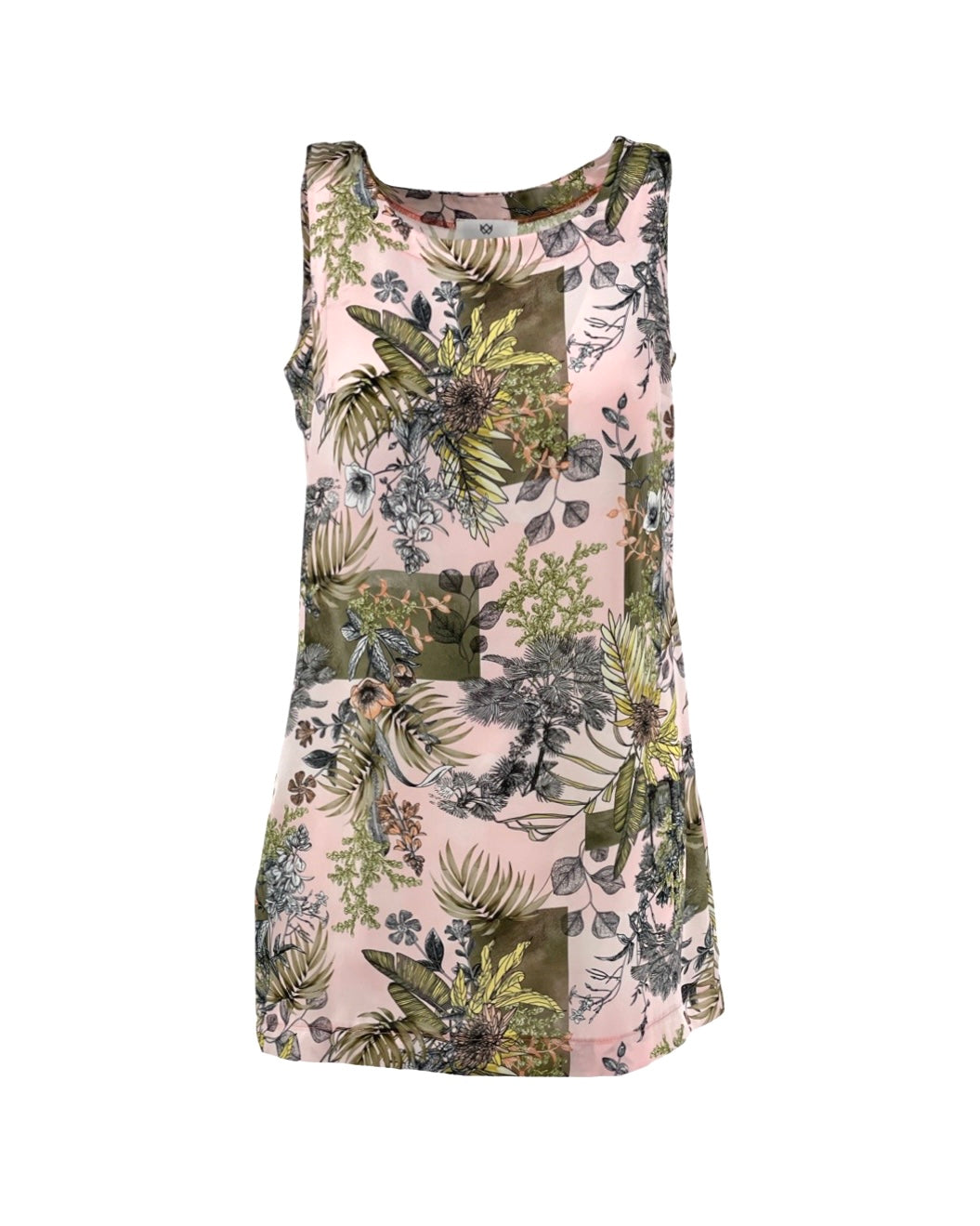 Patterned Satin Blouse