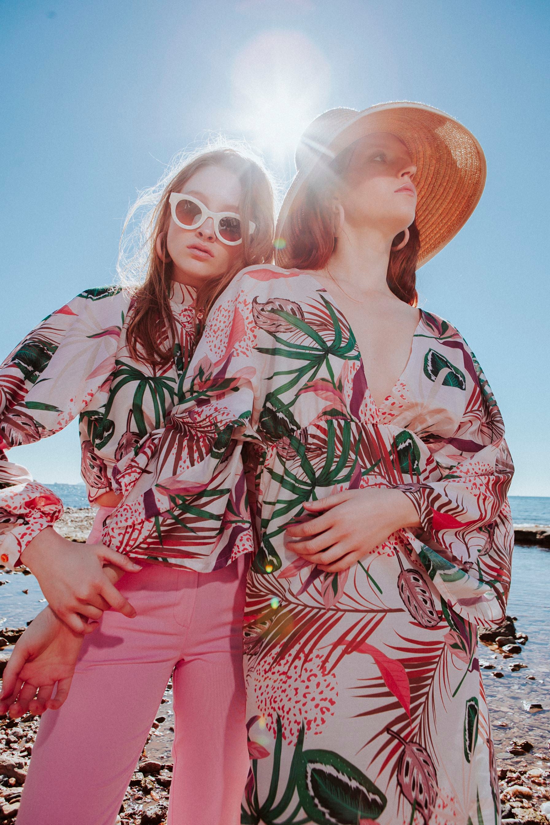 Φλοράλ Μακρύ Καφτάνι