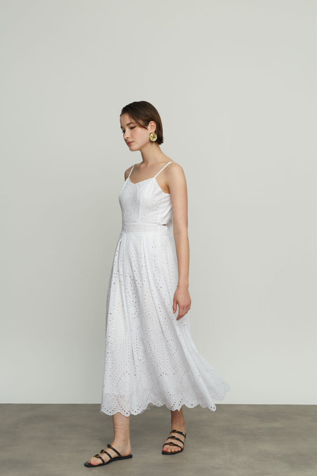 Lace Dress with Tie Back