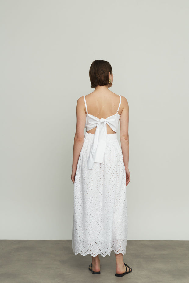 Lace Dress with Tie Back