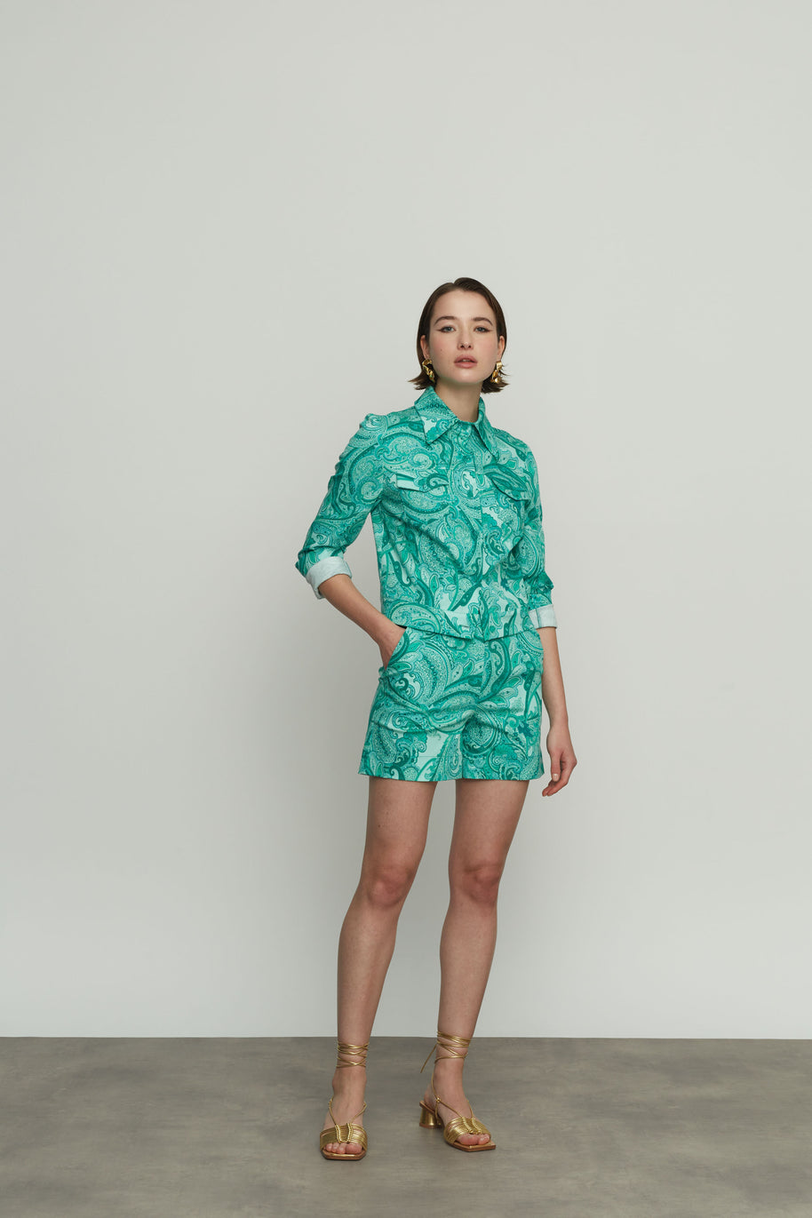 Patterned Short Jacket