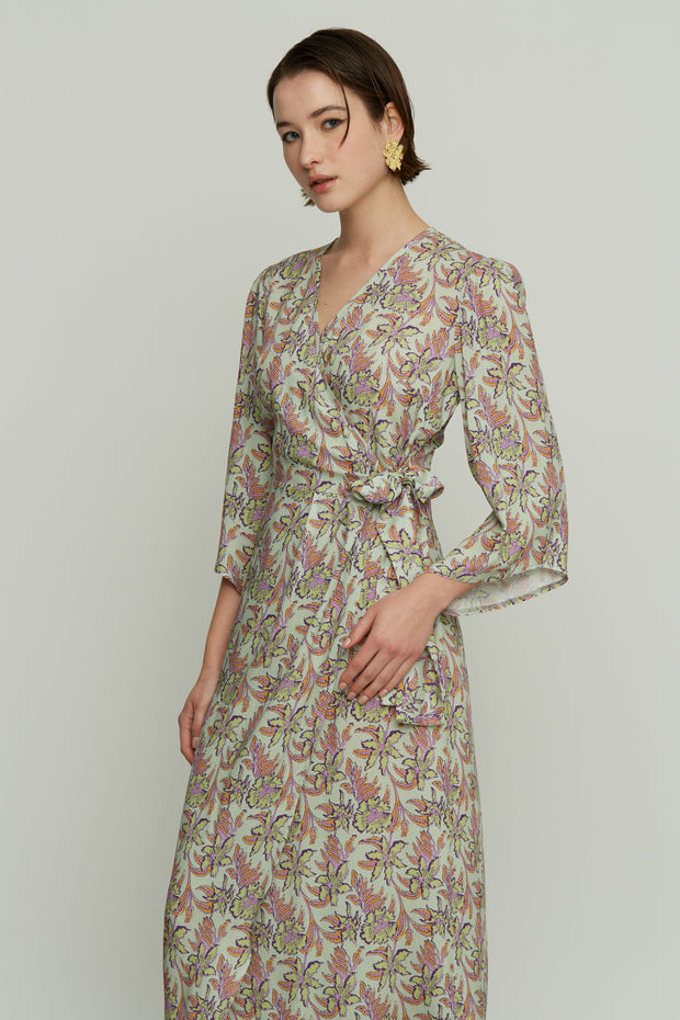 Floral Dress with Side Bow