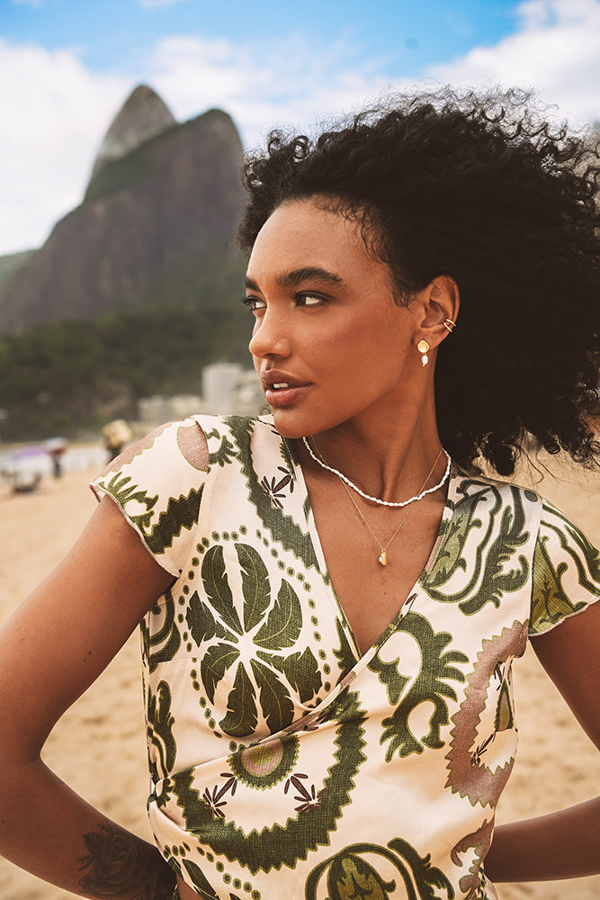 Croisette Patterned Blouse