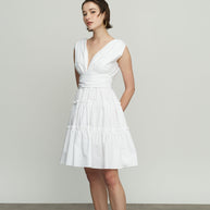 Short Dress with Tie Back