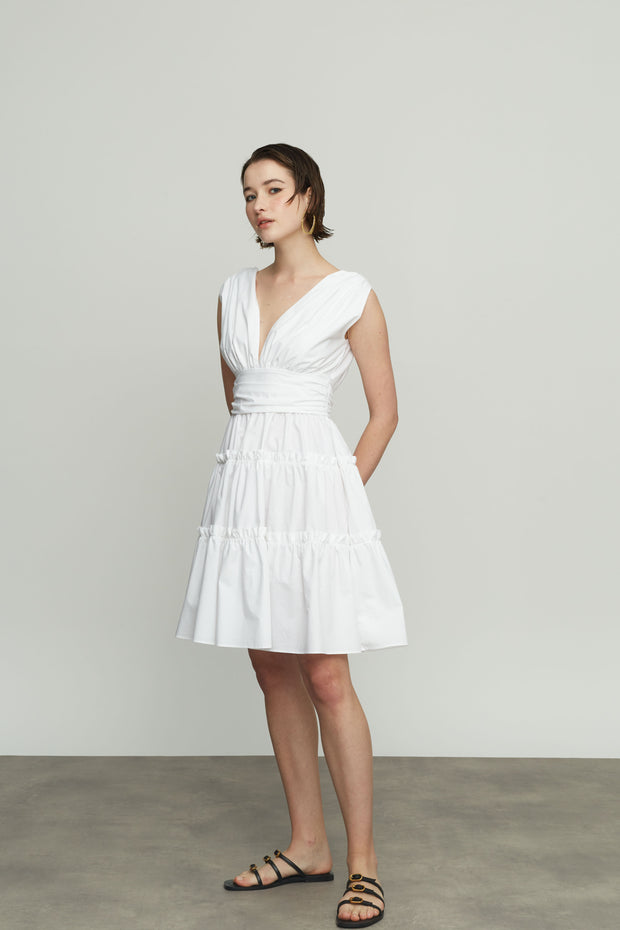 Short Dress with Tie Back