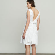 Short Dress with Tie Back