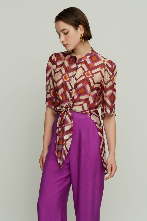 Silk Printed Shirt