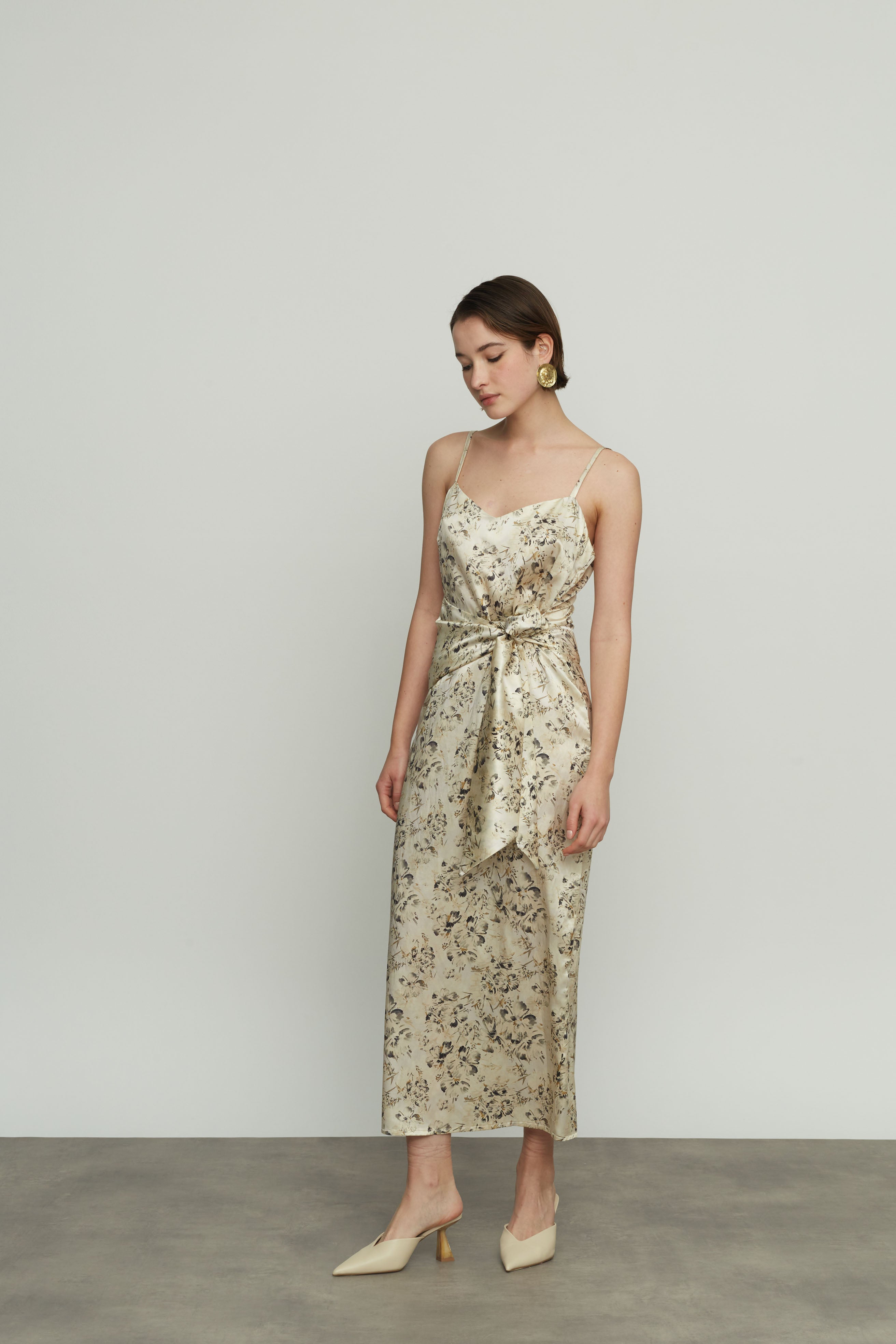 Silk Floral Dress