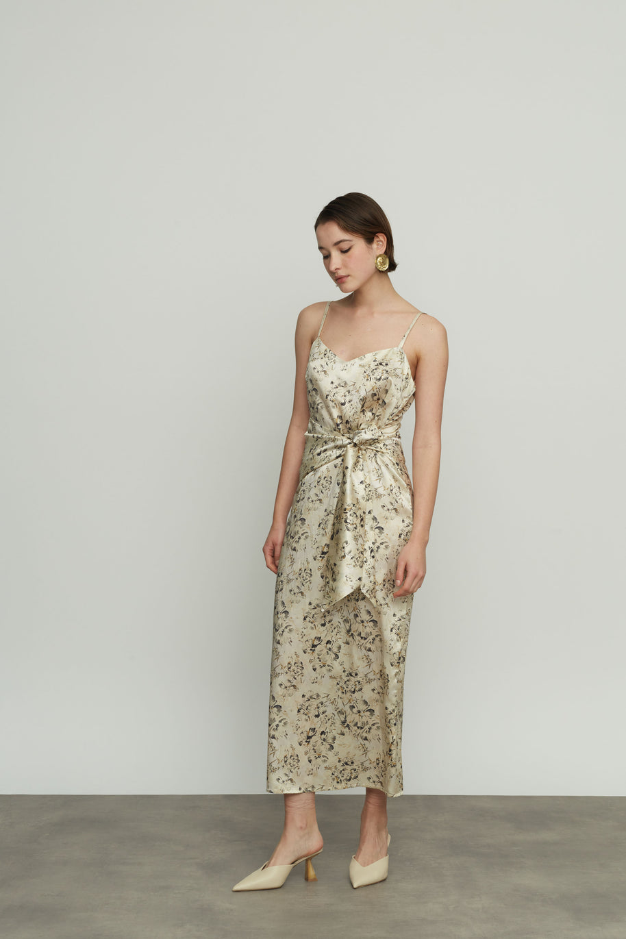Silk Floral Dress