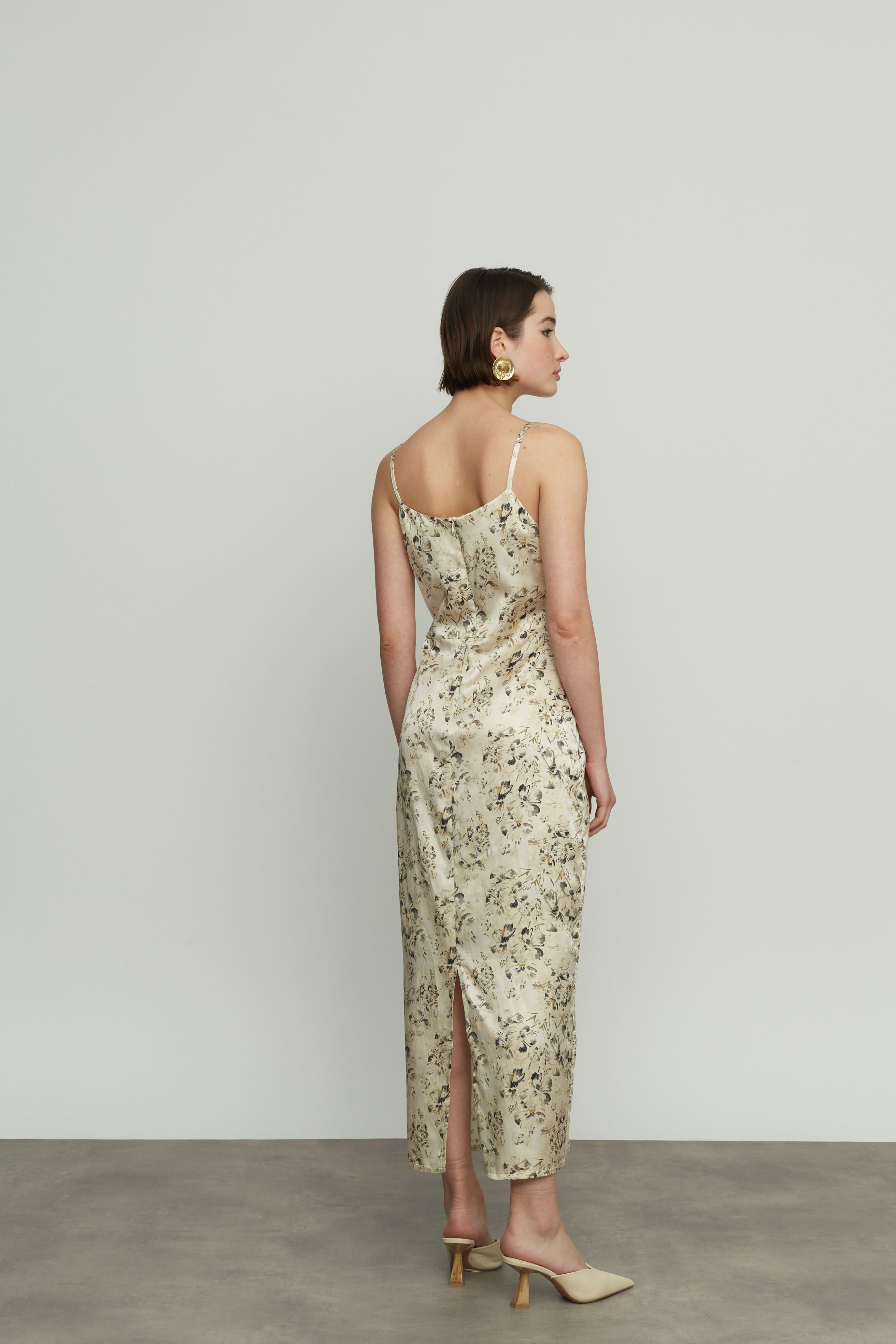 Silk Floral Dress