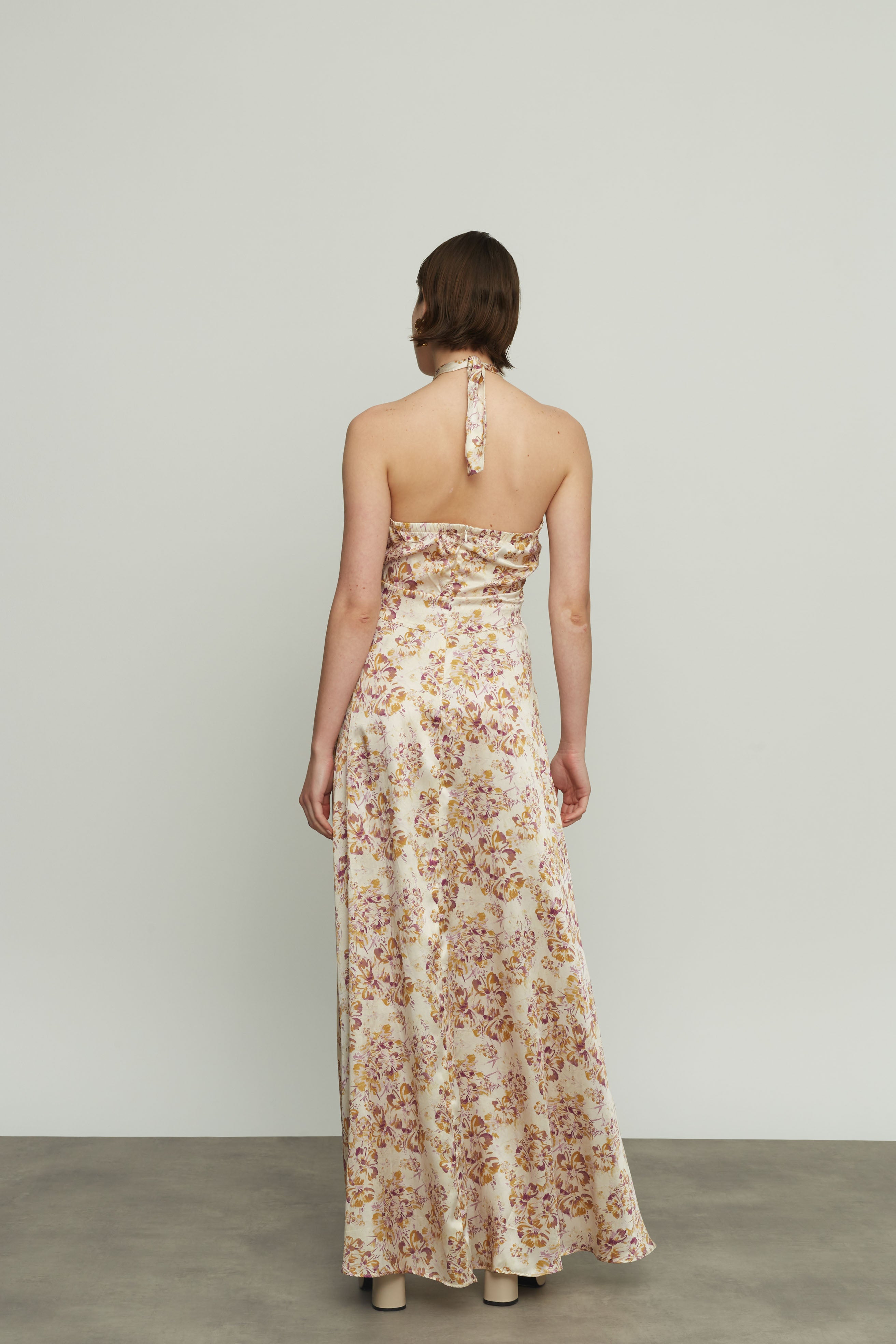 Floral Silk Dress