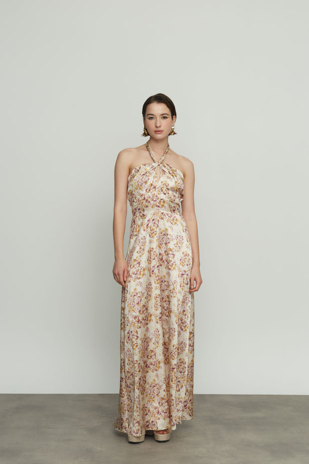 Floral Silk Dress