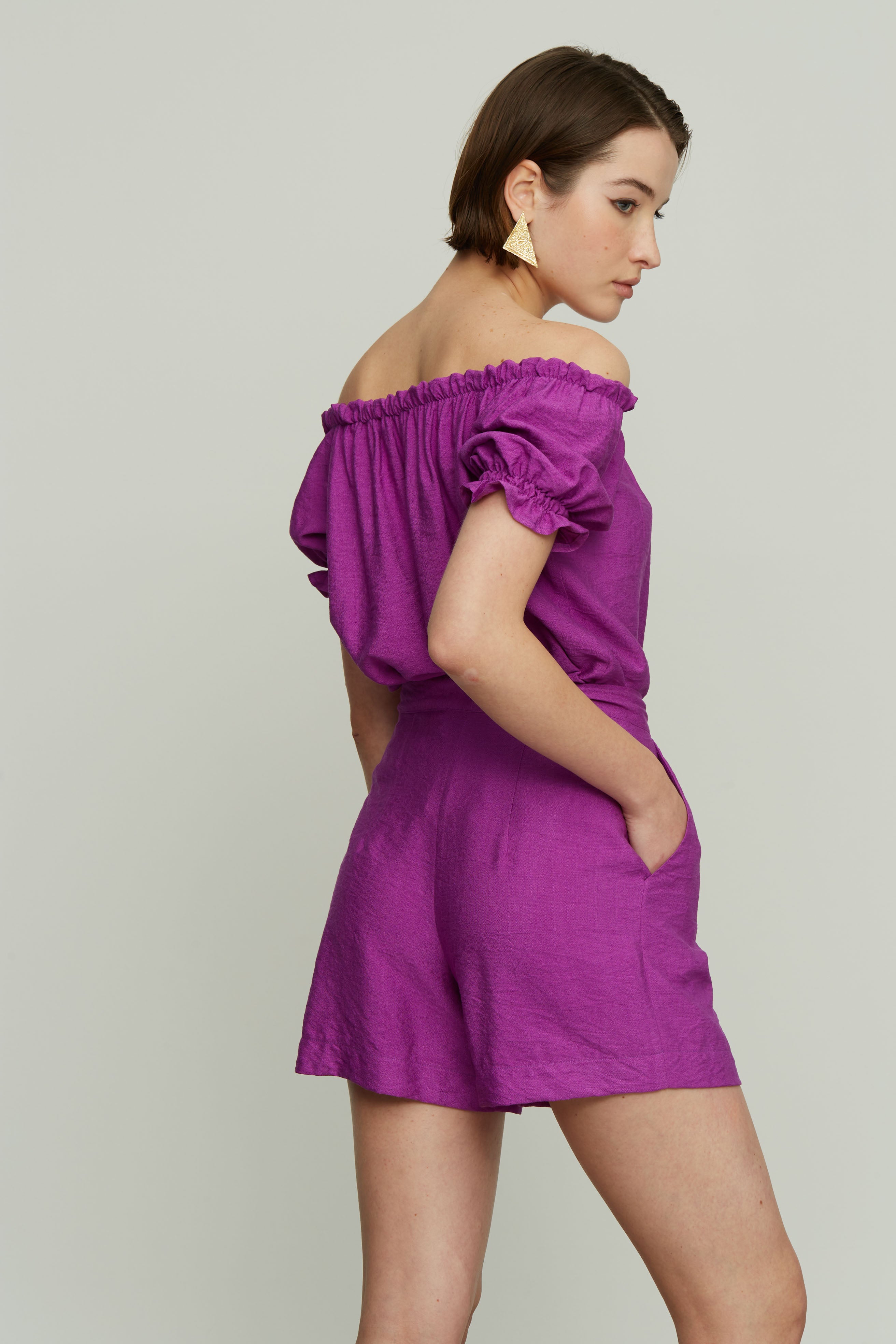Blouse with Ruch