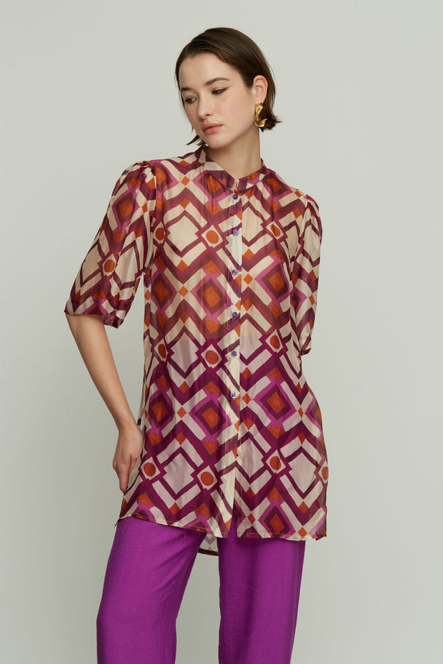 Silk Printed Shirt